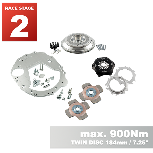 PMC RACE Steg 2 BMW M50 M52 M54 S50 S52 S54 - BMW M57N HGU HGK - 184mm 7.25" (P) (V)