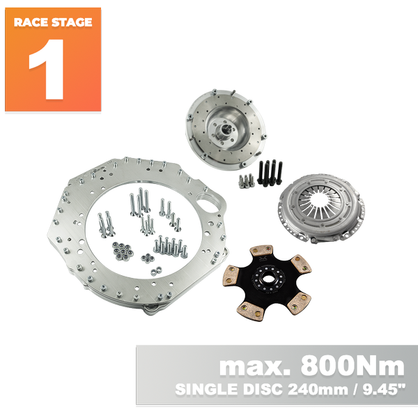 PMC RACE Steg 1 Chevrolet LS - BMW M57N HGU HGK / N54 - 240mm / 9.45"