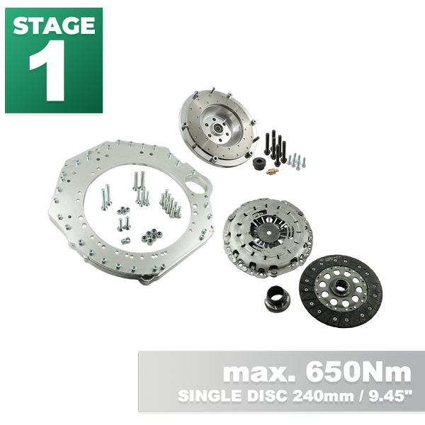 PMC Steg 1 GM Chevrolet V8 LS - BMW M57 / E46 S54 M3 - 240mm / 9.45"