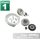 PMC Steg 1 GM Chevrolet V8 LS - BMW M57 / E46 S54 M3 - 240mm / 9.45"