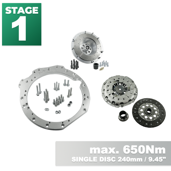 PMC Steg 1 Mercedes-Benz M112 M113 - BMW M57 / E46 S54 M3 - 240mm / 9.45"