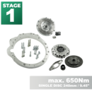 PMC Steg 1 Mercedes-Benz M104 OM605 OM606 - BMW M57N HGU HGK / N54 - 240mm / 9.45"