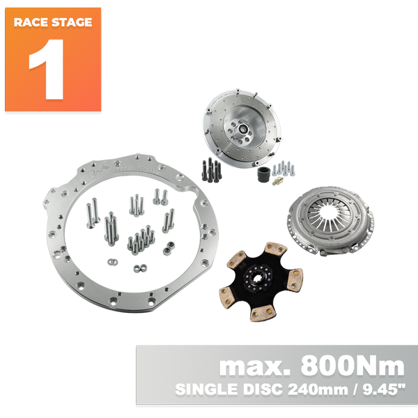 PMC RACE Steg 1 Mercedes-Benz M112 M113 - BMW M57 / E46 S54 M3 - 240mm / 9.45"