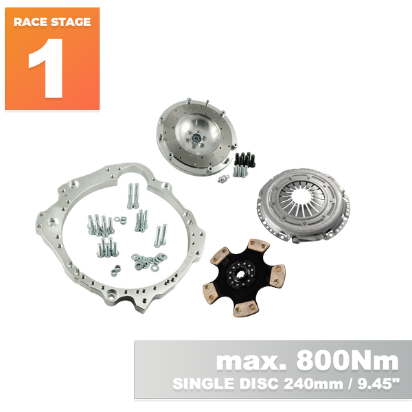 PMC RACE Steg 1 Nissan RB - BMW M50 S50 M52 S52 M54 - 240mm / 9.45"