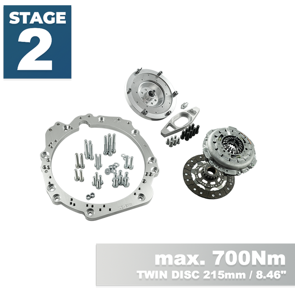 PMC Steg 2 Toyota UZ - BMW N54 - 215mm / 8.46"