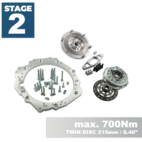 PMC Steg 2 Toyota JZ 1JZ 2JZ - BMW M57N2 6-speed HGU HGK - 215mm / 8.46"