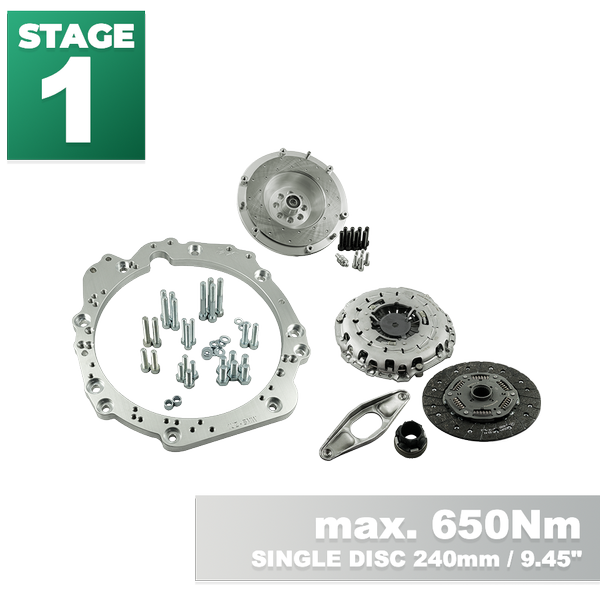 PMC Steg 1 Toyota UZ - BMW M57N HGD JGA - 240mm / 9.45"