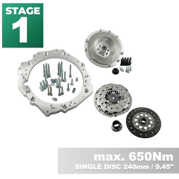 PMC Steg 1 Toyota JZ 1JZ 2JZ - BMW M57N M57N2 6-Speed HGD JGA HGA - 240mm / 9.45"