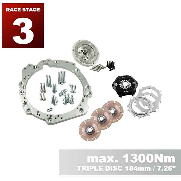 PMC RACE Steg 3 Toyota UZ - BMW M57N HGU HGK / N54 - 184mm / 7.25" (P)