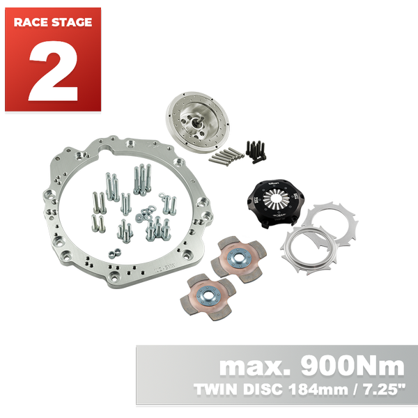 PMC RACE Steg 2 Toyota UZ - BMW N54 - 184mm / 7.25" (P)