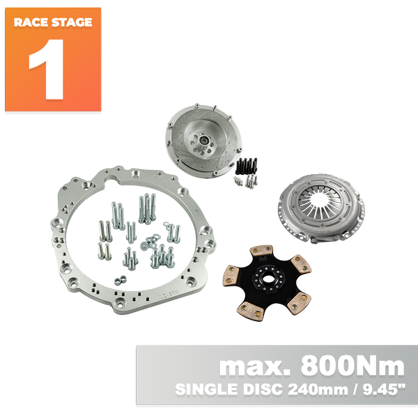 PMC RACE Steg 1 Toyota UZ - BMW M57N HGD JGA - 240mm / 9.45"