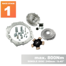 PMC RACE Steg 1 Toyota JZ 1JZ 2JZ - manuell BMW M57 / E46 S54 M3 - 240mm / 9.45"