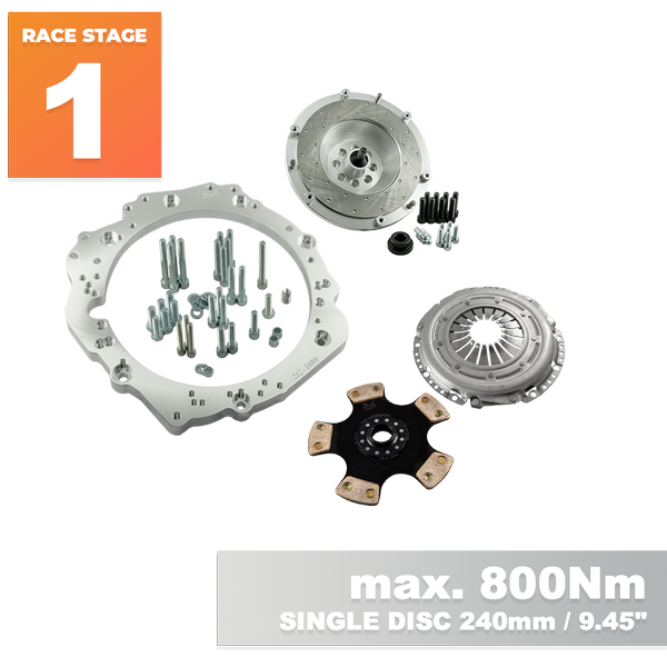 PMC RACE Steg 1 Toyota JZ - BMW M57N HGU HGK / N54 - 240mm / 9.45"