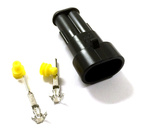 Kontaktdon 2-poligt stiftdon Superseal