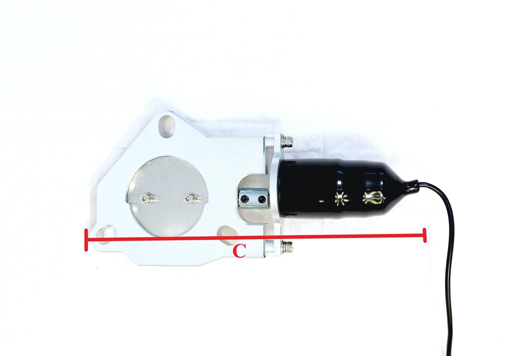 Avgasspjäll / exhaust cutout 3,5" (89mm) - KIT
