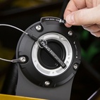 Stålfäste för tanklock (M6 bultar)