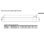 Stålrör 1000 mm 4 tum Rostfritt (102mm)