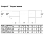 Stegmuff 3,5 tum Rostfritt (89mm)