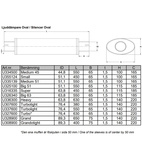 Dämpare Super 2,5" (63mm) Universal rostfritt