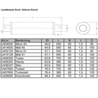 Dämpare micro 2 tum Rostfritt