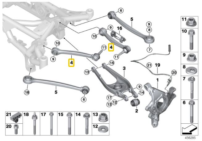 IRP Justerbara Camberstag Övre, Bak BMW F87 M2, F80 M3, F83 M4 (Ver. 2)
