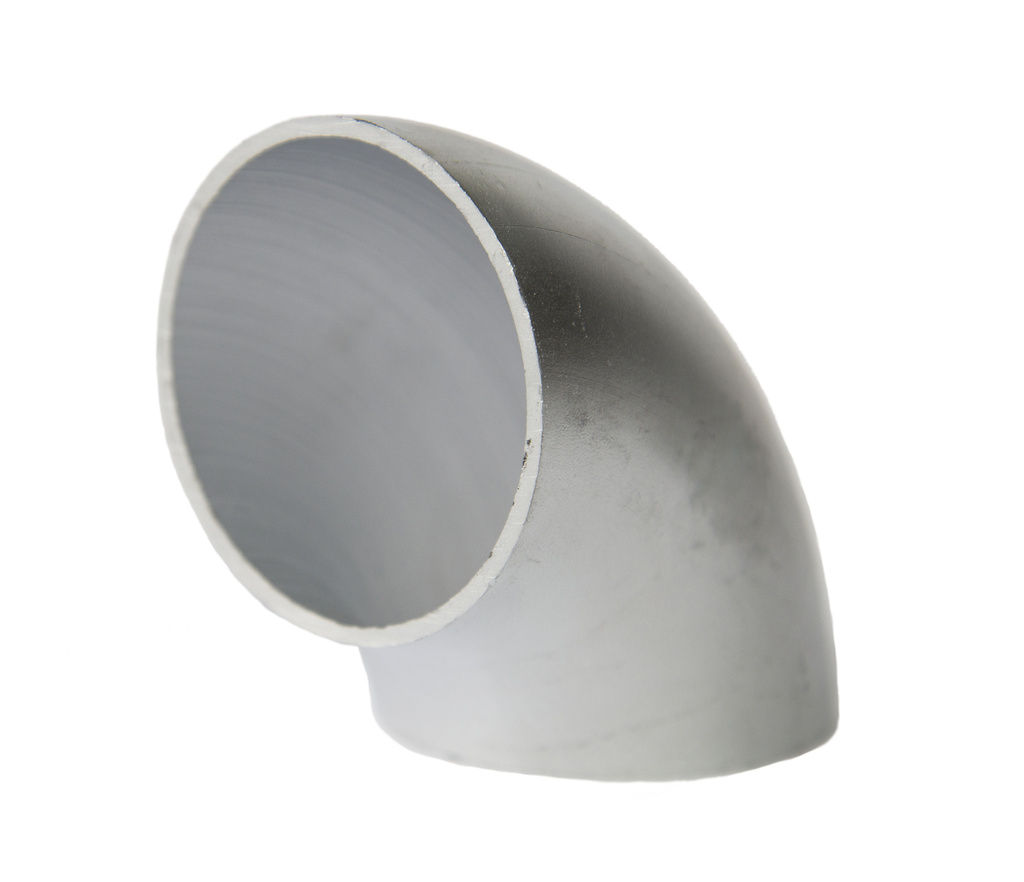 Aluminiumrör 90 grader 100x3mm tum (4 tum)