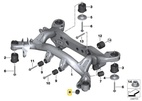 IRP Bakre Subframe Bussning Aluminium BMW E8x, E9x