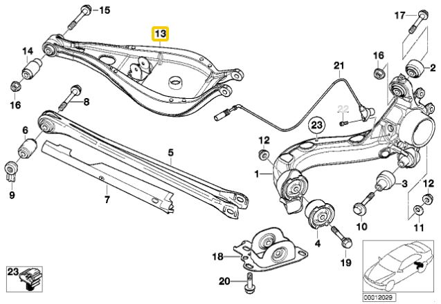 IRP Bakre, Övre Camberstag (Aluminium) BMW E46 (Ver2)