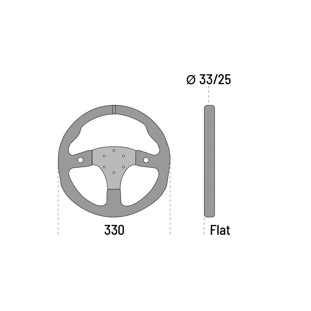 Sparco R330B Ratt Läder
