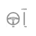 Sparco R330B Ratt Läder