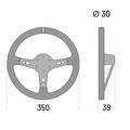 Sparco 350 Ratt Läder - Targa
