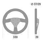 Sparco 383 Ratt Champion Svart