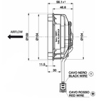 Spal kylfläkt 96mm / 3,8" tryckande
