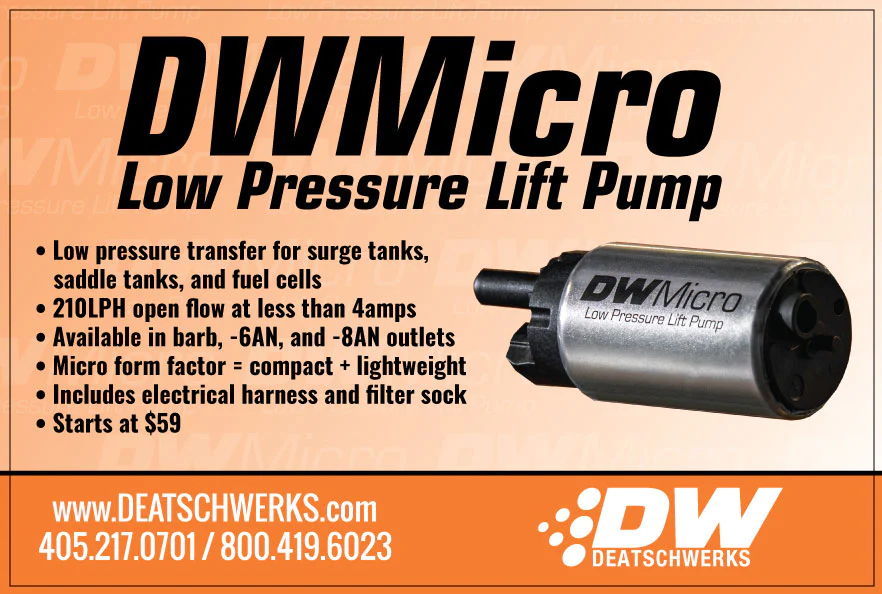 DeatschWerks In-Tank lift Pump 210 L/HR AN6