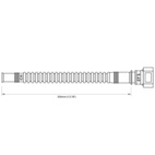 In-Tank 350mm fuel hose : SAE 9.49 Straight - ID8