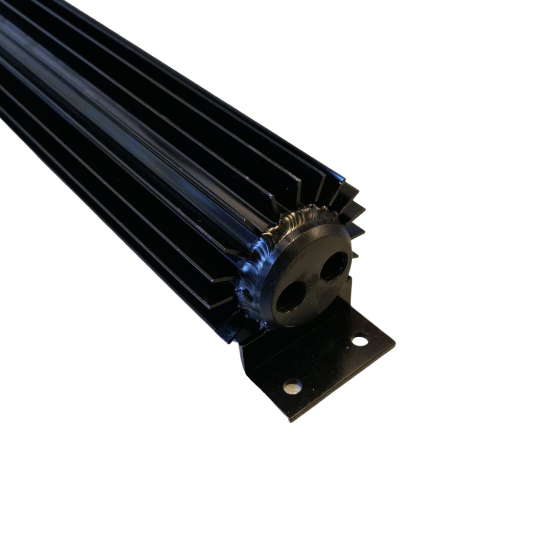 Bränslekylare Svart 1/4 NPT 48cm (2 rader)