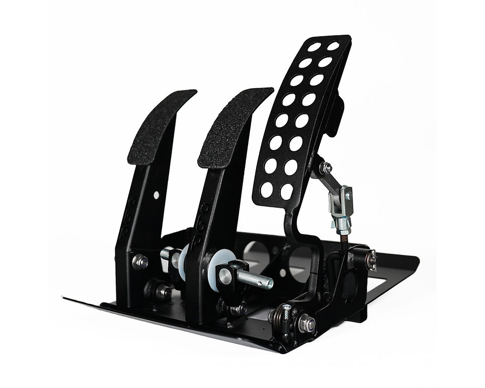 Track-Pro Floor Mounted 3 Pedal System - Mild Steel Reinforced Pedals