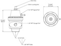 Turbosmart Bränsletrycksregulator AN8 Lågt tryck (Förgasare) -8AN