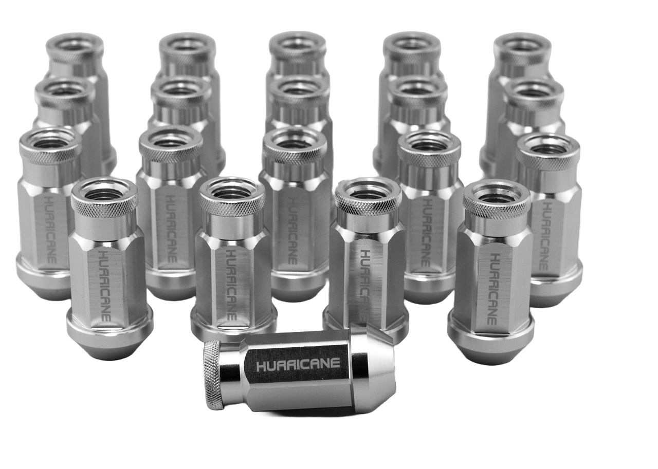 Hjulmutter Kit Aluminium Silver M12x1,25 (50mm)