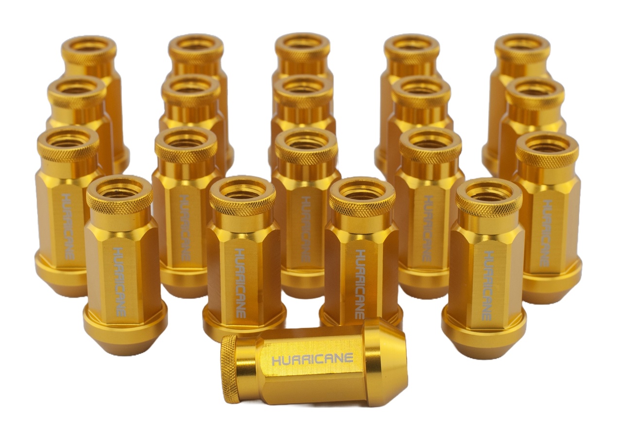 Hjulmutter Kit Aluminium Guld M12x1,25 (39mm)