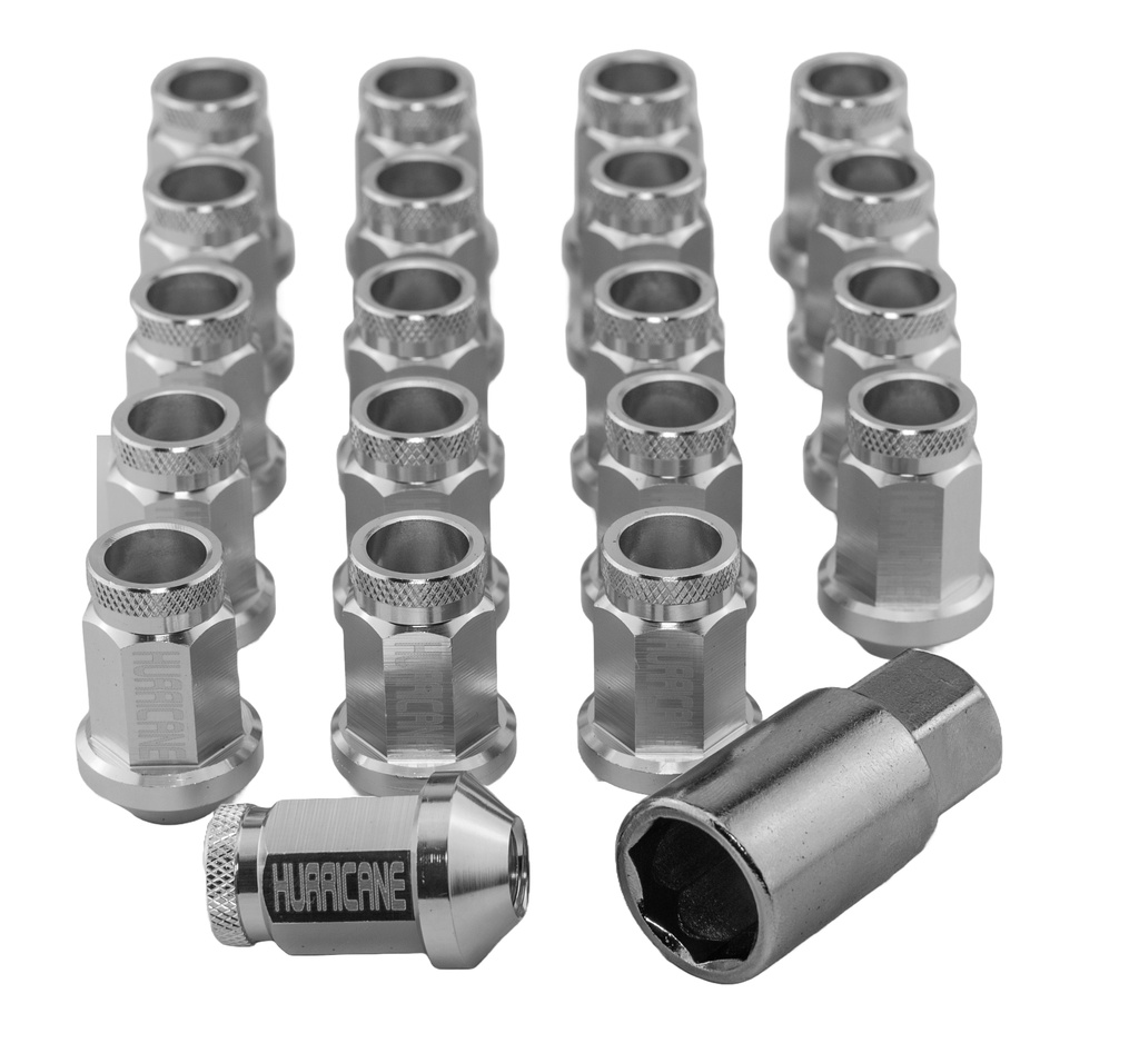Hjulmutter Kit Aluminium Silver M12x1,5 (39mm)