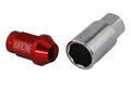 Hjulmutter Kit Aluminium Röd M12x1,5 (39mm)