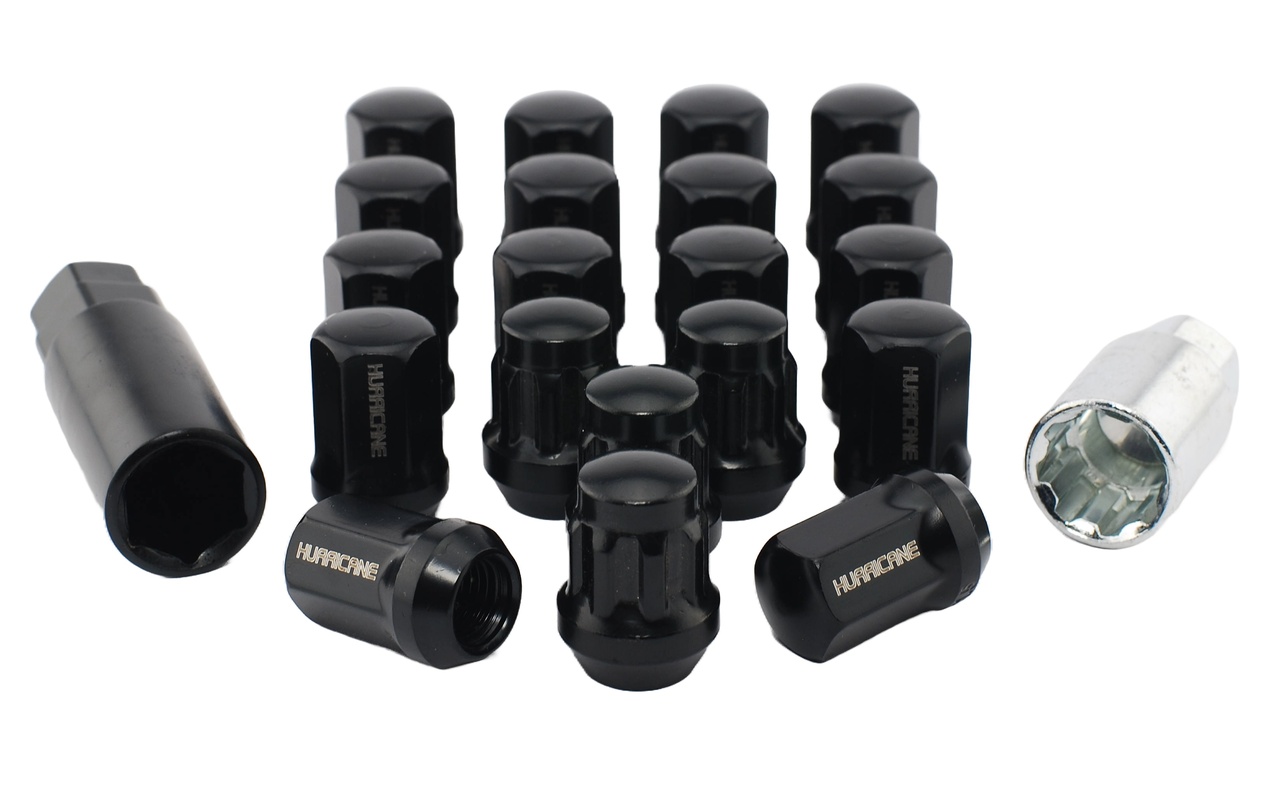 Hjulmutter Kit Stål Svart M12x1,5 (32mm)