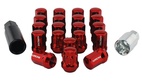 Hjulmutter Kit Stål Röd M12x1,5 (32mm)