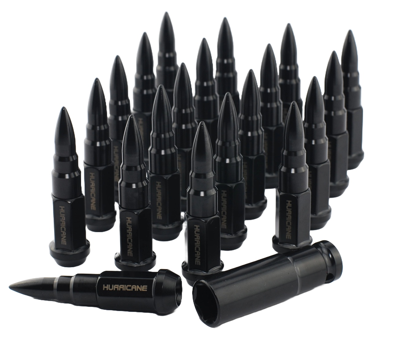 Hjulmutter Kit Aluminium Svart M12x1,5