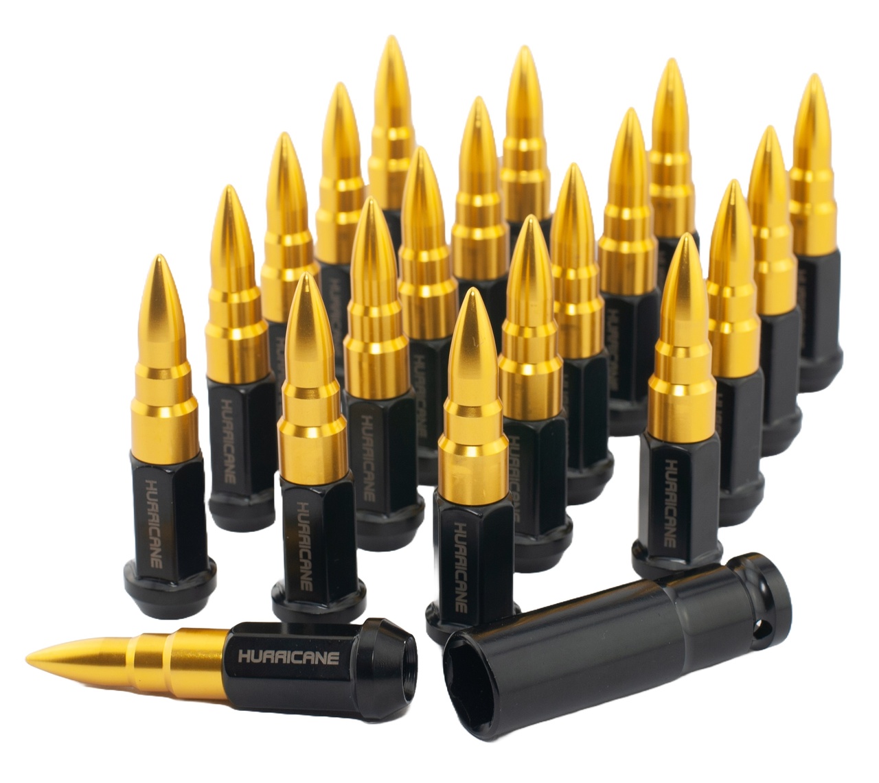 Hjulmutter Kit Aluminium Guld M12x1,25