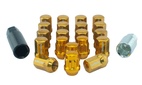 Hjulmutter Kit Stål Guld M12x1,25 (32mm)
