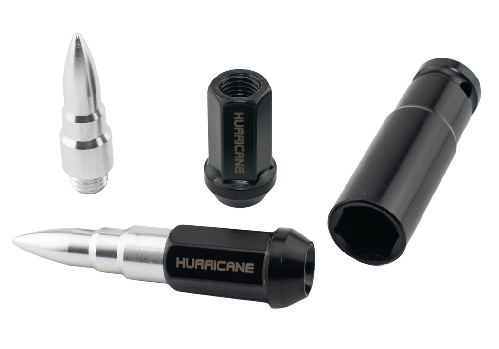 Hjulmutter Kit Aluminium Silver M12x1,25