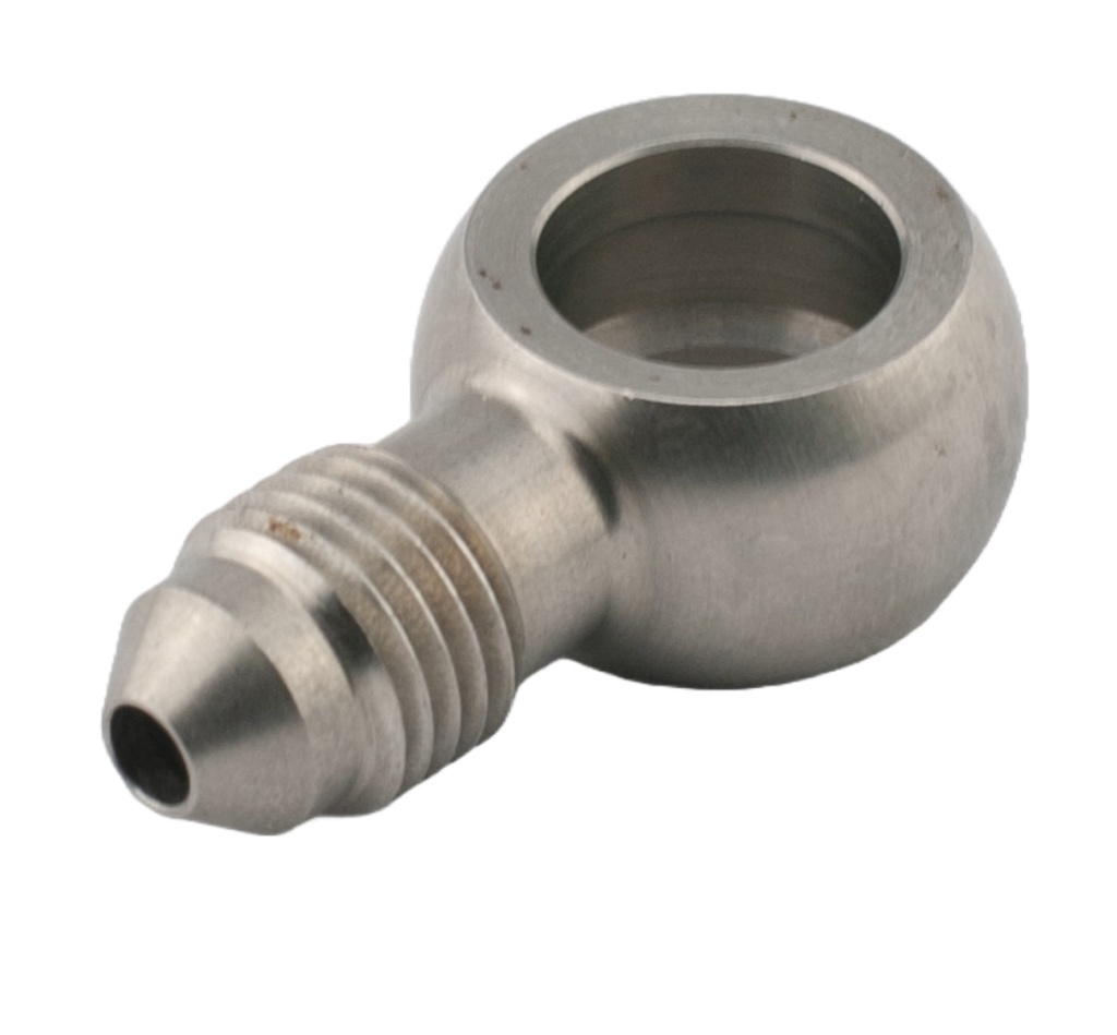 Banjo rak kort AN4 (12mm) rostfritt