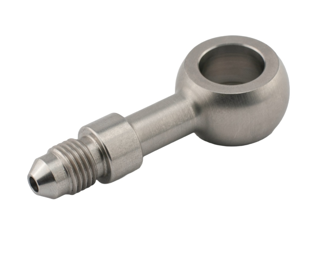 Banjo rak lång AN3 (10mm) rostfritt